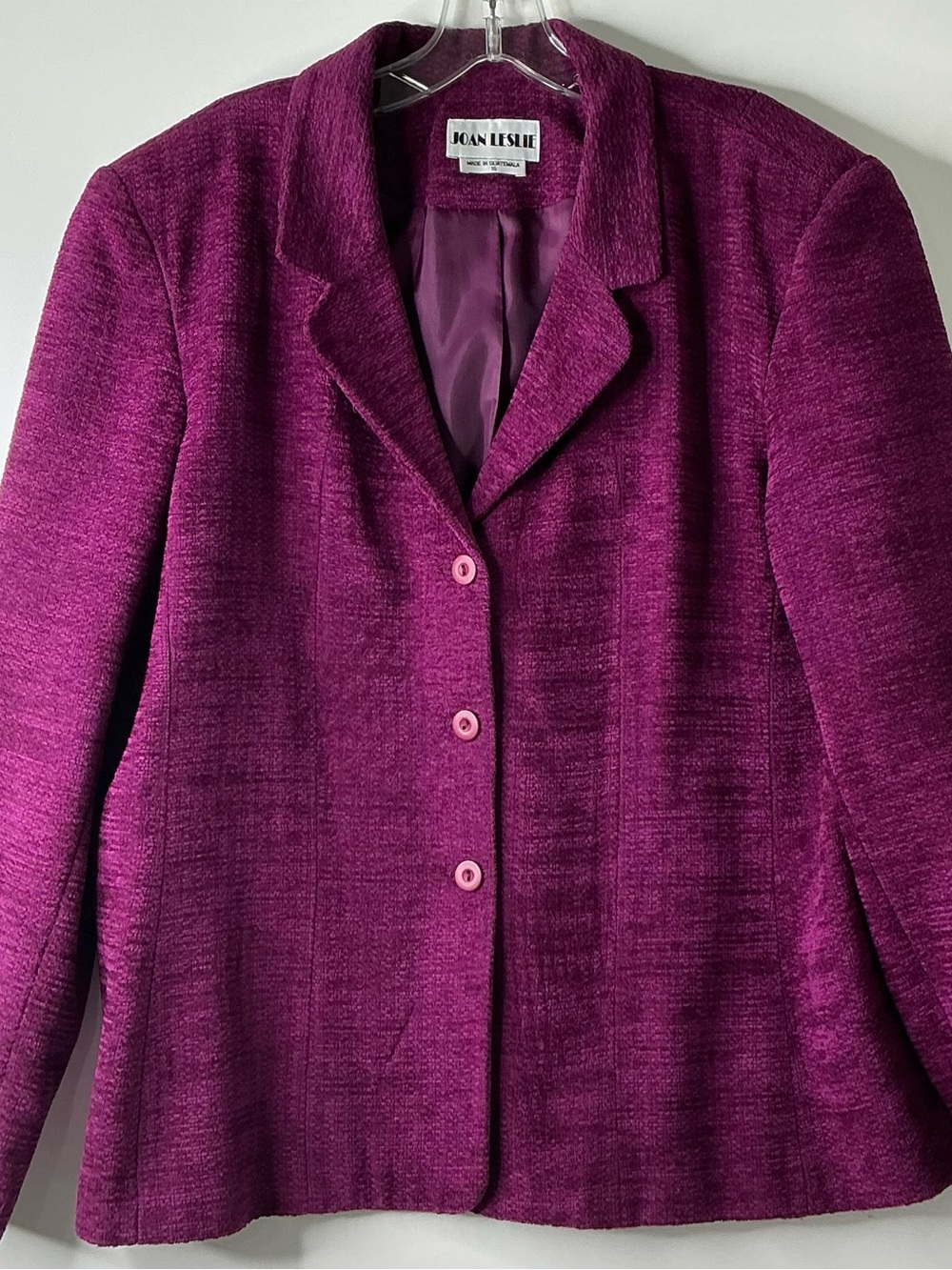 Joan Leslie Boucle Blazer jacket Fully Lined 16 Preowned